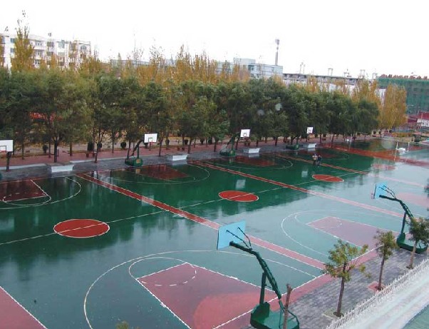 硅PU篮球场