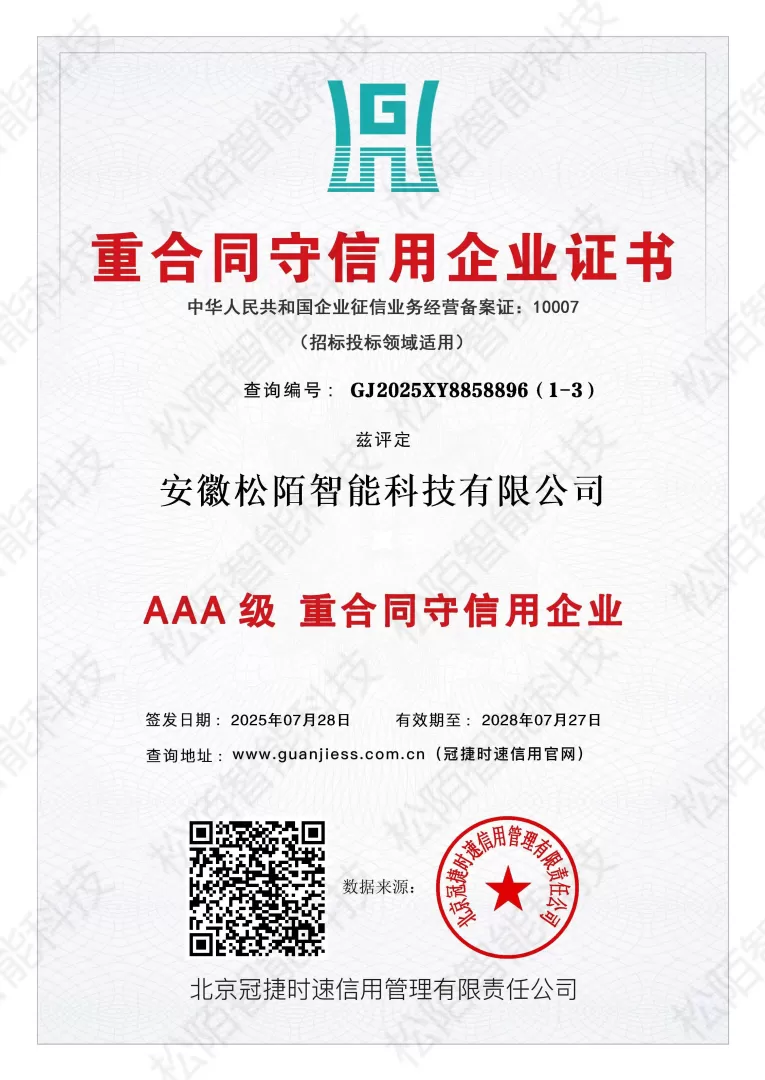 重合同守信用企業